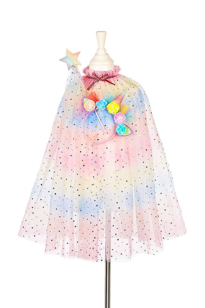 Unicorn cape + tiara + wand set, 3-4 yrs (1 pc) - Dress up Girls - Souza!