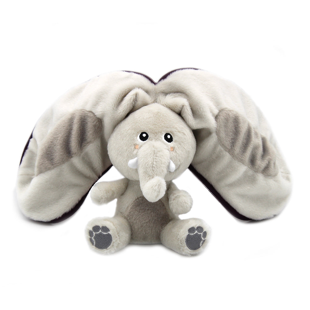 Flipetz UNIT - Velvet the Elephant/Eggplant - Flipetz 2 in 1 Plush