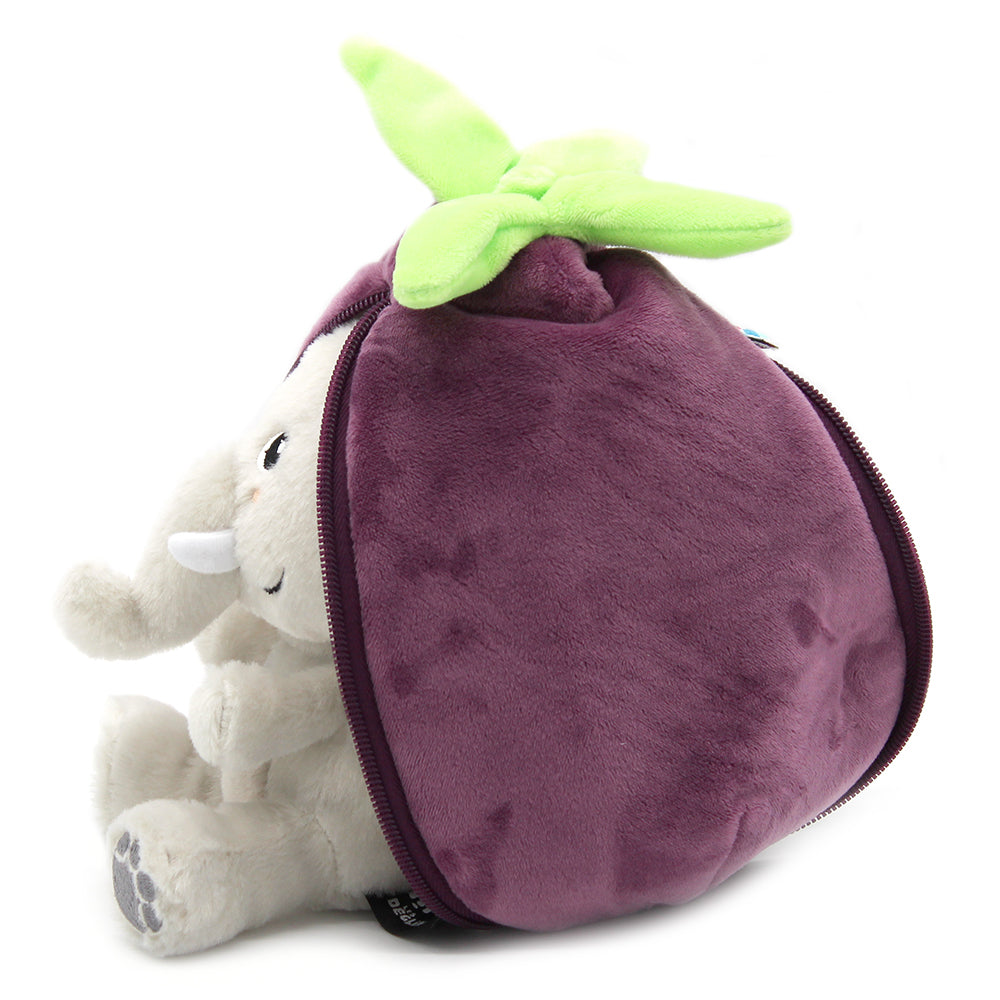 Flipetz UNIT - Velvet the Elephant/Eggplant - Flipetz 2 in 1 Plush