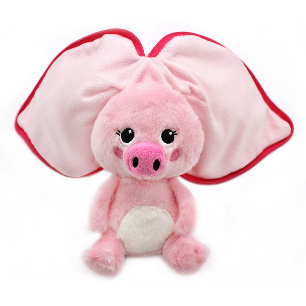 Peluche Piglet le cochon-radis - vue ouvert - Flipetz