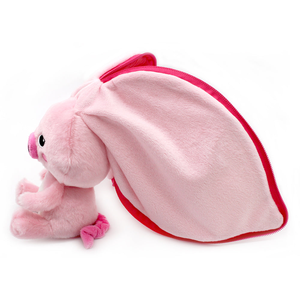 Peluche Piglet le cochon-radis - vue de profil - Flipetz