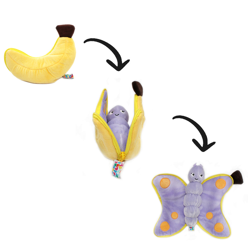 Peluche Poppet le papillon-banane - Flipetz