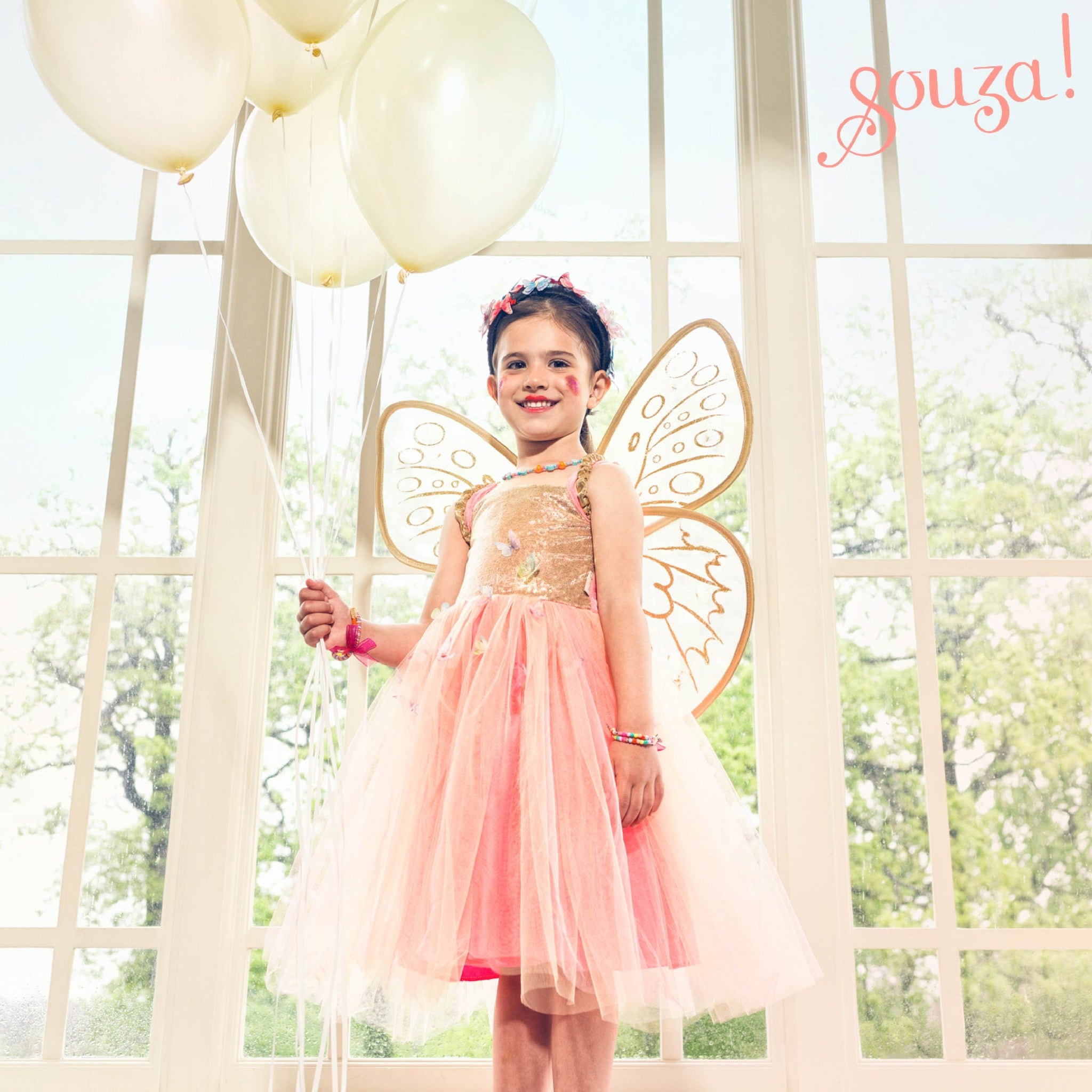 Joanna Fairy CostumeDress and Wings Set (orange)-Role-Play for Childr Speedy Monkey LLC Joanna Fairy CostumeDress and Wings Set (orange)-Role-Play for Childr Speedy Monkey LLC