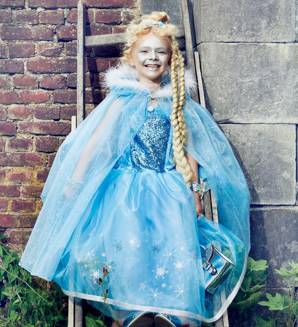 Ice Queen Costume Cape for Kids - Carnival & Festive Use (3 sizes) Speedy Monkey LLC Ice Queen Costume Cape for Kids - Carnival & Festive Use (3 sizes) Speedy Monkey LLC
