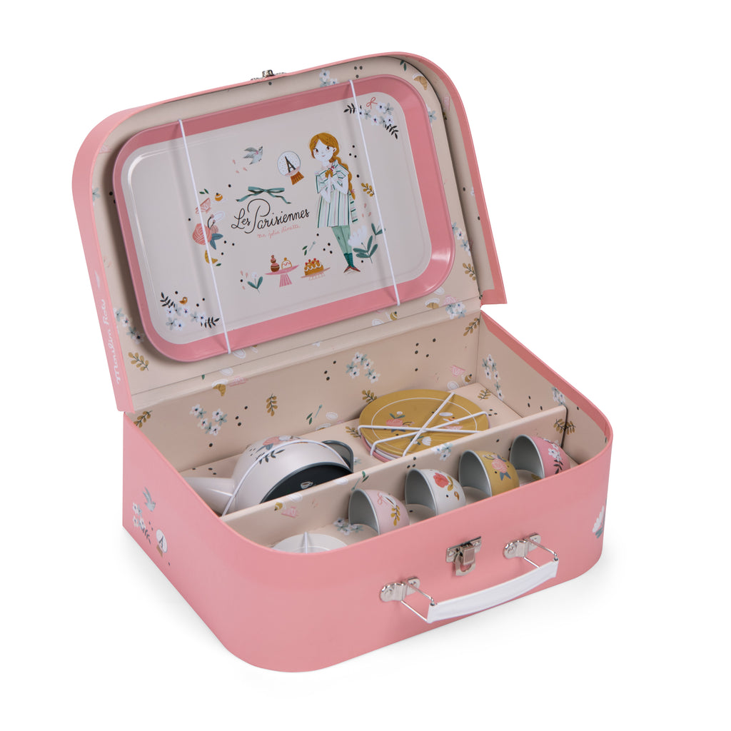  Moulin Roty - Mademoiselle Blanche's Little Wardrobe Suitcase  and Doll : Toys & Games