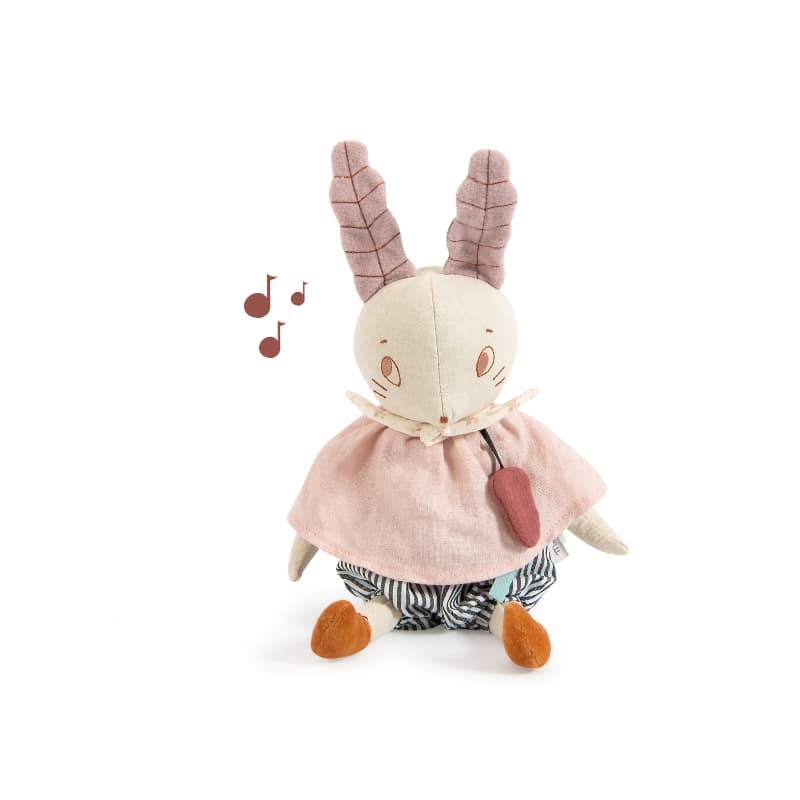 Peluche Musicale Lapin - Trois petits lapins - Moulin Roty Peluche Musicale Lapin - Trois petits lapins - Moulin Roty
