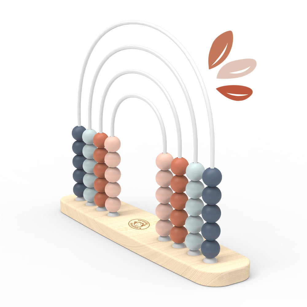 RAINBOW ABACUS 木製 知育玩具 Rainbow Abacus – Speedy Monkey LLC
